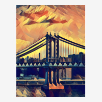 New York Skyline   Low Poly Art   Mm009lpad1 Graphic T-shirt | Artistshot