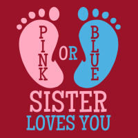 Gender Reveal Sister Pink Or Blue Vintage Drawstring Bags | Artistshot