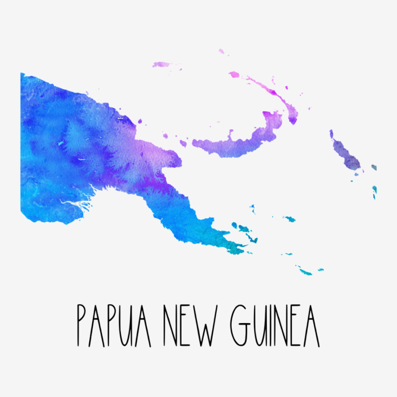 Papua New Guinea Watercolor Map   Papua New Guinea Portrait Canvas Print | Artistshot