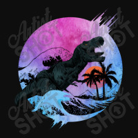 T Rex Waves Crop Top | Artistshot