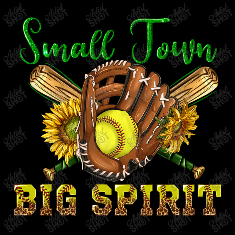 Small Town Big Spirit Softball Men's 3/4 Sleeve Pajama Set by enoddigitalart@gmail.com | Artistshot