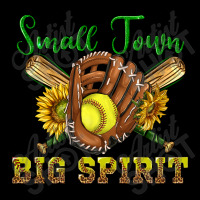 Small Town Big Spirit Softball Fleece Short | Artistshot