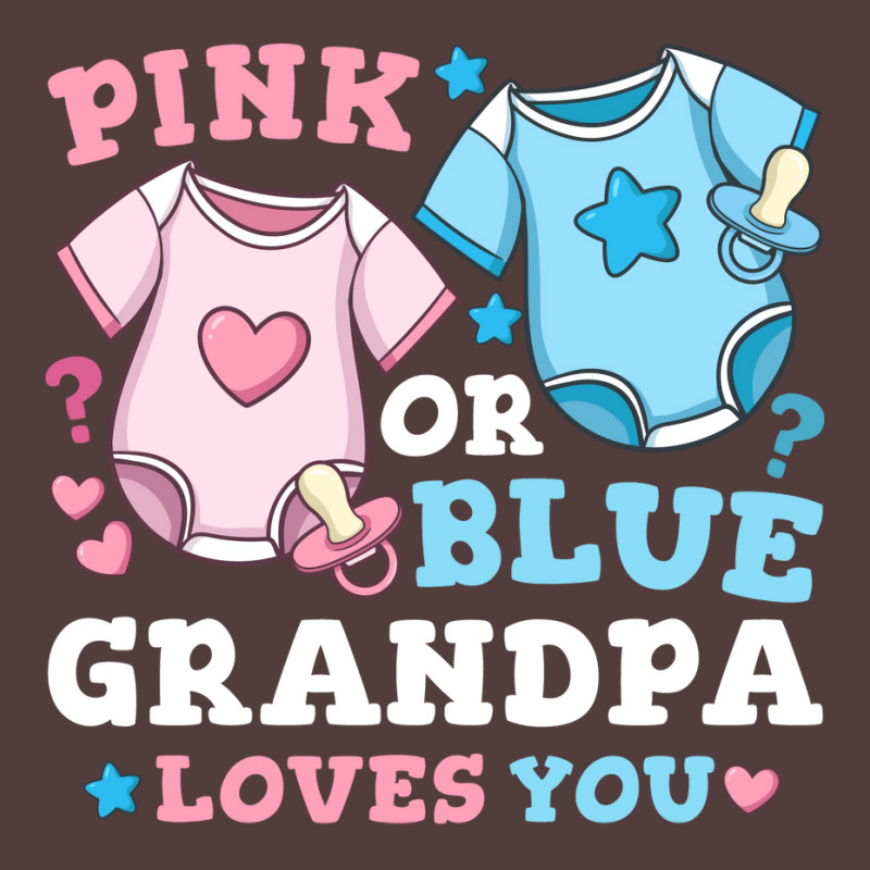 Gender Reveal Grandpa Pink Or Blue Nostalgia Graphic T-shirt | Artistshot