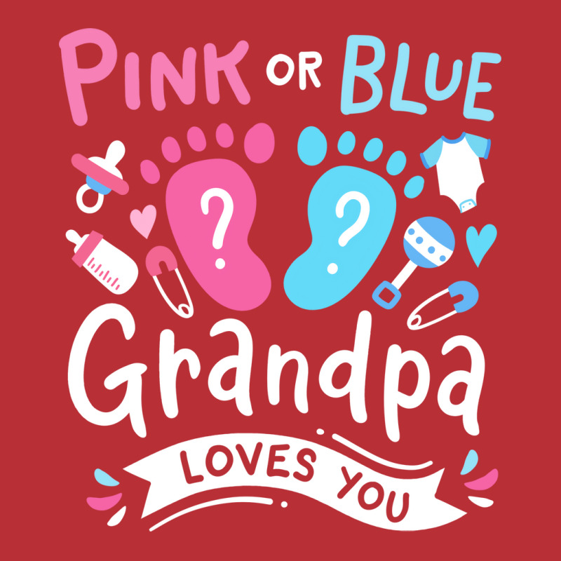 Gender Reveal Grandpa Pink Or Blue 80s T-shirt | Artistshot