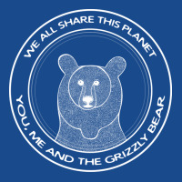 Grizzly Bear We All Share This Planet Dark Colors Tank Top | Artistshot