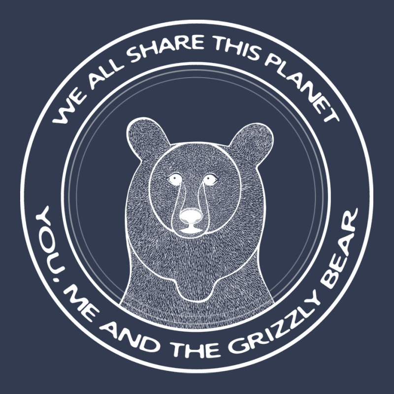 Grizzly Bear We All Share This Planet Dark Colors V-neck Tee | Artistshot