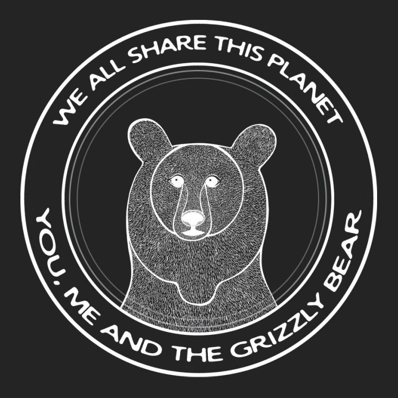 Grizzly Bear We All Share This Planet Dark Colors 3/4 Sleeve Shirt | Artistshot