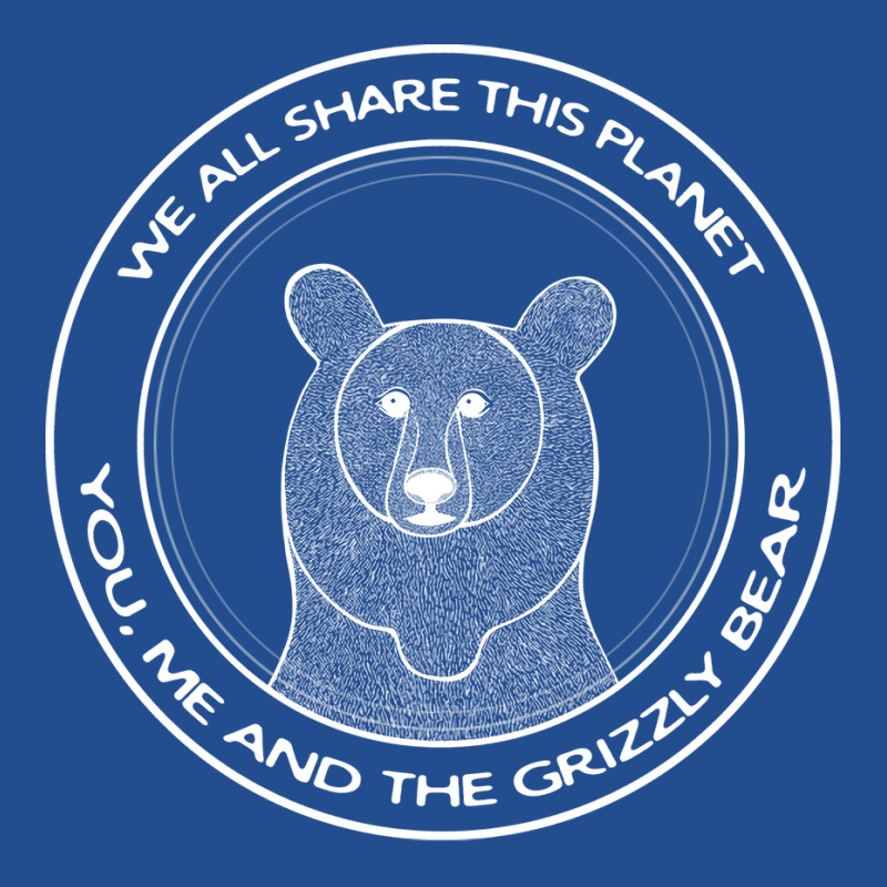 Grizzly Bear We All Share This Planet Dark Colors Crewneck Sweatshirt | Artistshot