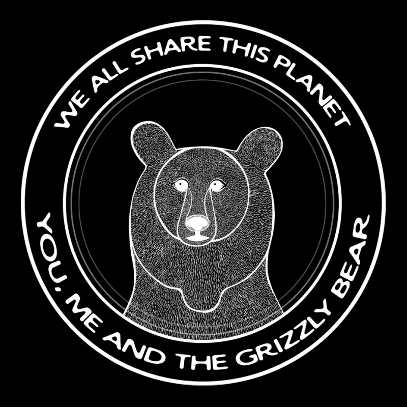 Grizzly Bear We All Share This Planet Dark Colors Fleece Short | Artistshot