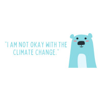 Not Okay With Climate Change Polar Bear Aesthetic V-neck Tee | Artistshot