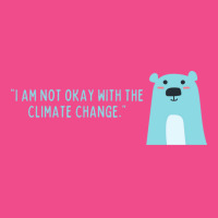 Not Okay With Climate Change Polar Bear Aesthetic Crewneck Sweatshirt | Artistshot