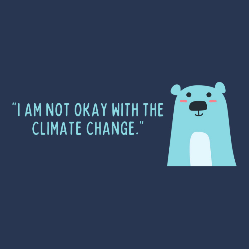 Not Okay With Climate Change Polar Bear Aesthetic Men Denim Jacket | Artistshot