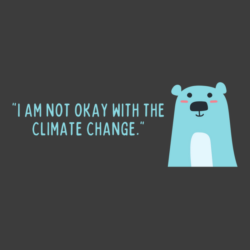 Not Okay With Climate Change Polar Bear Aesthetic Men's Polo Shirt | Artistshot