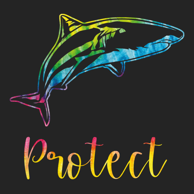 Protect Tie Dye Great White Shark Blue (1) 3/4 Sleeve Shirt | Artistshot