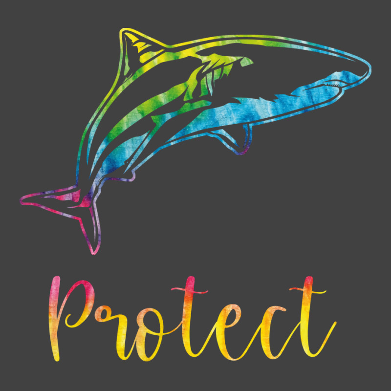 Protect Tie Dye Great White Shark Blue (1) Vintage T-shirt | Artistshot