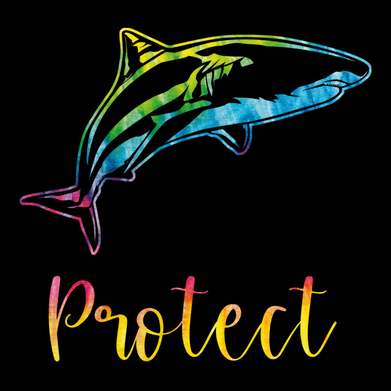 Protect Tie Dye Great White Shark Blue (1) Fleece Short | Artistshot