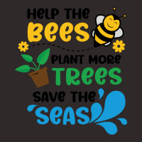 Save The Bees Plant The Trees Clean The Seas Girl Racerback Tank | Artistshot