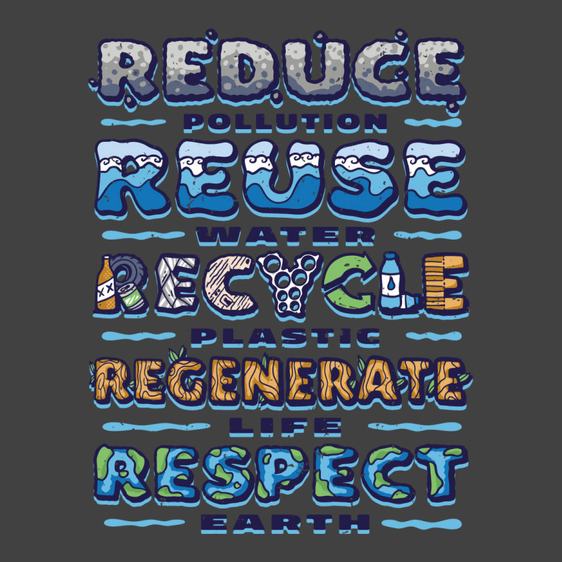 Reduce Reuse Recycle Aesthetic (1) (1) Vintage T-shirt | Artistshot