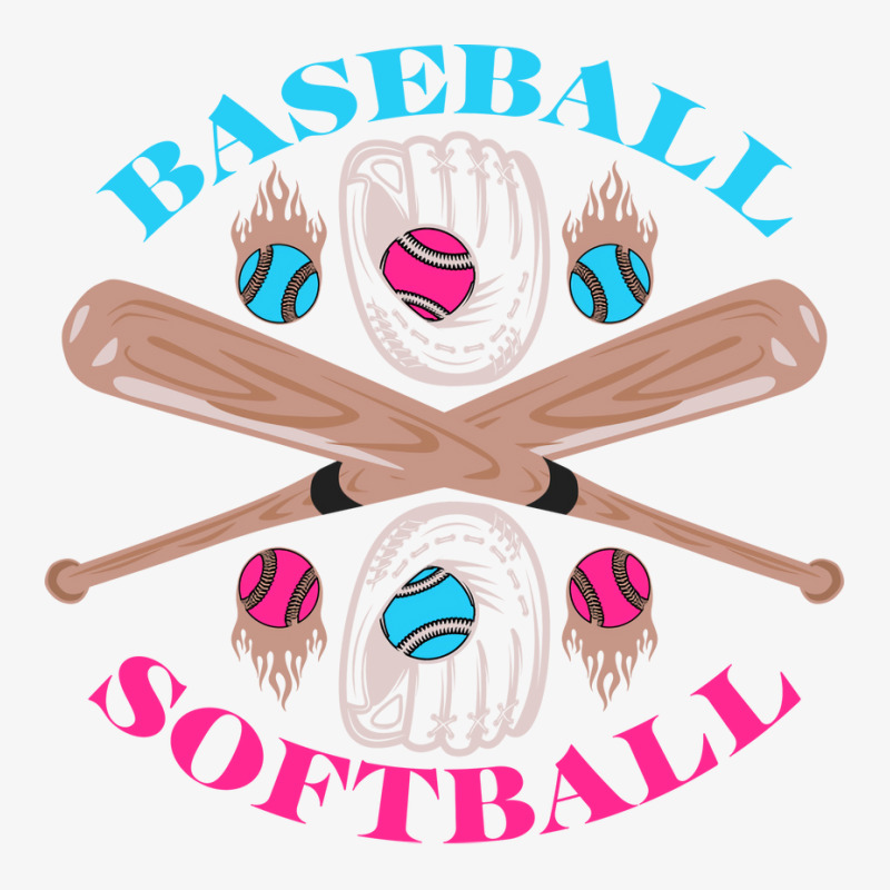 Gender Reveal Announcement Party Baseball Or Softb Ladies Fitted T-Shirt by tokoweeweef | Artistshot