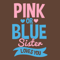 Gender Reveal Sister Pink Or Blue 70s T-shirt | Artistshot