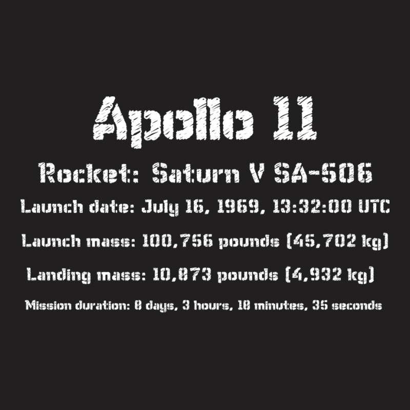 Apollo 11 Moon Landing Facts Girl (1) (1) T-Shirt by slagicsabbagu | Artistshot