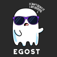 Egost Cute Halloween Ego Ghost Pun Blue Printed Hat | Artistshot