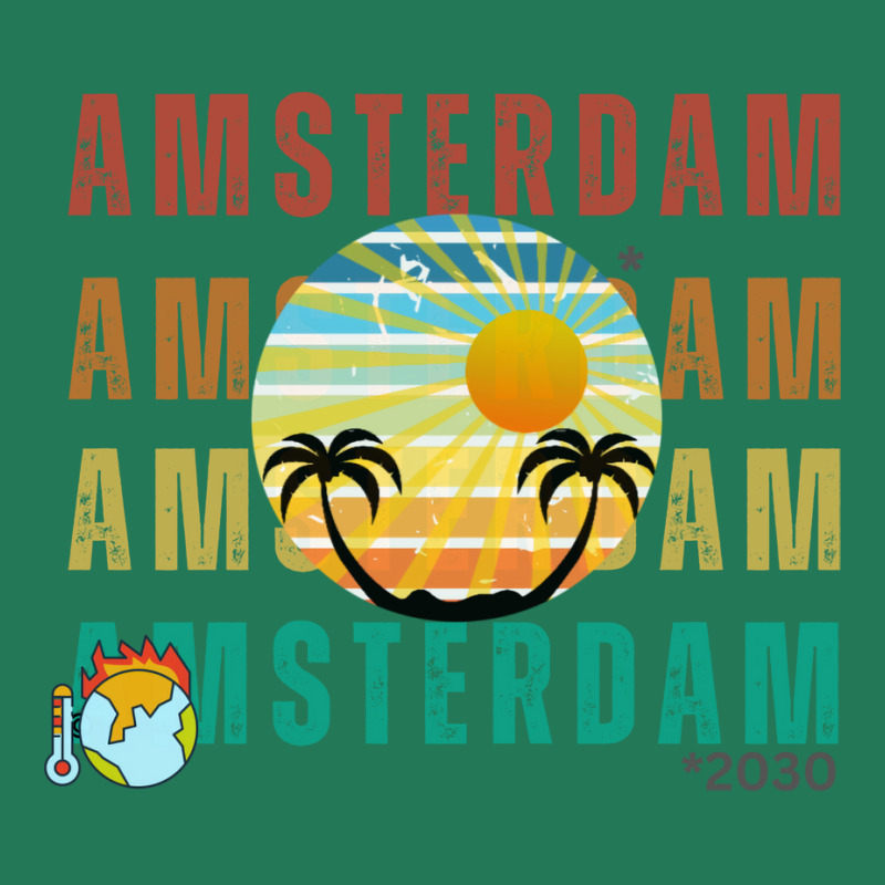 Global Warming Turns Amsterdam Into A Tropical Bea Ladies Fitted T-Shirt by kpakpoayalej | Artistshot