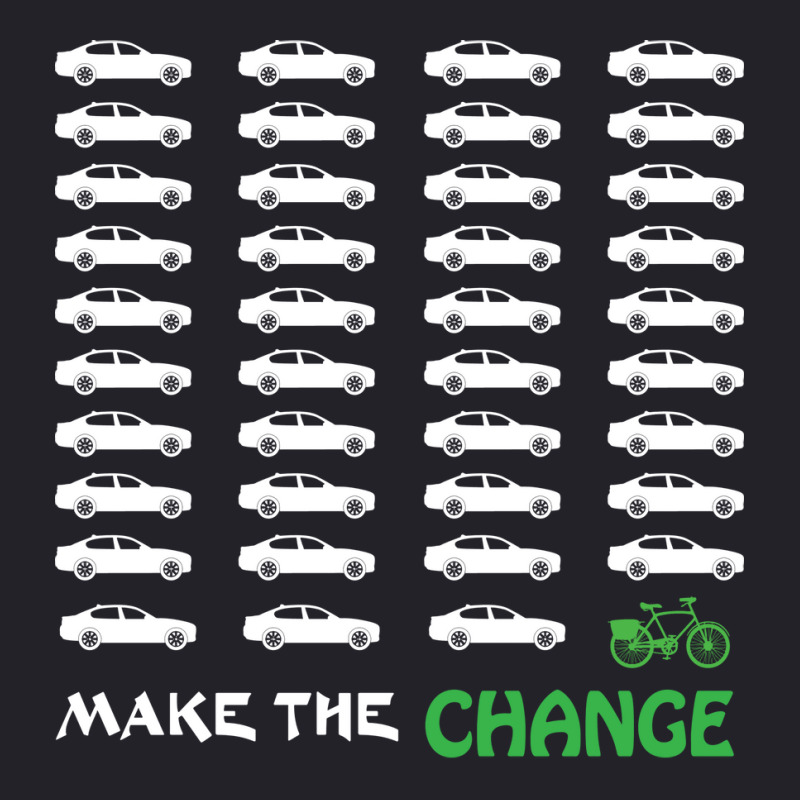 Cyclists Make The Change Climate Awareness Car And Unisex Sherpa-lined Denim Jacket | Artistshot