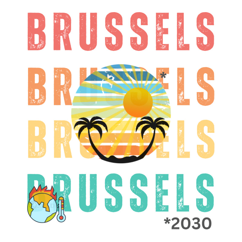 Global Warming Turns Brussels Into A Tropical Beac Men's T-shirt Pajama Set by slagicsabbagu | Artistshot