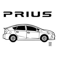 Prius Dark Design Girl (1) (1) Men's T-shirt Pajama Set | Artistshot