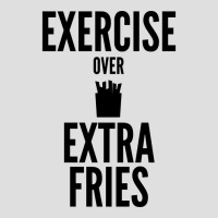 Fitness Gym Exercise Over Extra Fries Yellow V-neck Tee | Artistshot