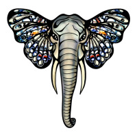 Elephant With Butterfly Ears Nature (1) Long Sleeve Shirts | Artistshot