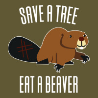 Save A Tree Eat A Beaver Environment Yellow (1) (1 Vintage Short | Artistshot