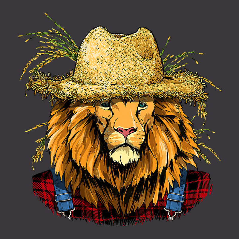 Lion Farmer Farming Agriculture Rancher Wild Anima Ladies Curvy T-Shirt by TamariGinter | Artistshot