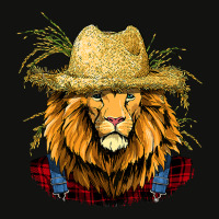 Lion Farmer Farming Agriculture Rancher Wild Anima Scorecard Crop Tee | Artistshot