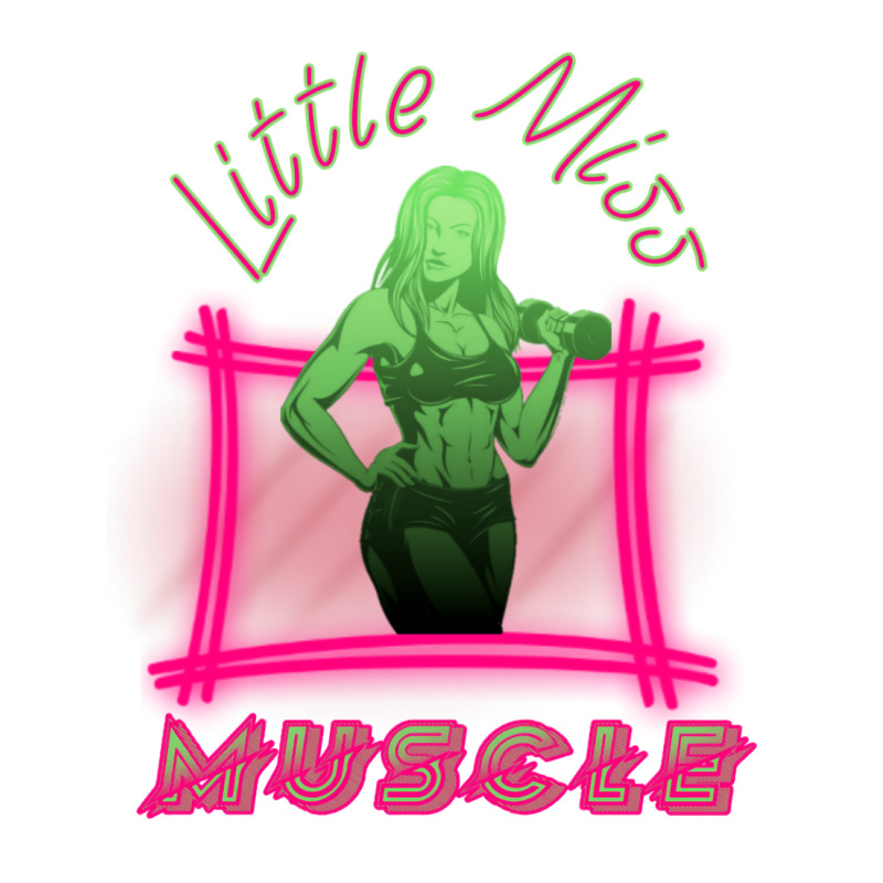 Little Miss Muscle Quote V-neck Tee | Artistshot