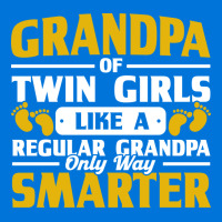 Grandpa Of Twin Girls Way Smarter Grandad Family G Motorcycle License Plate | Artistshot