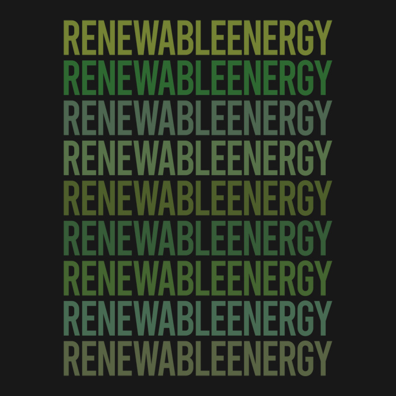 Green Text Renewable Energy Cool (1) Flannel Shirt | Artistshot