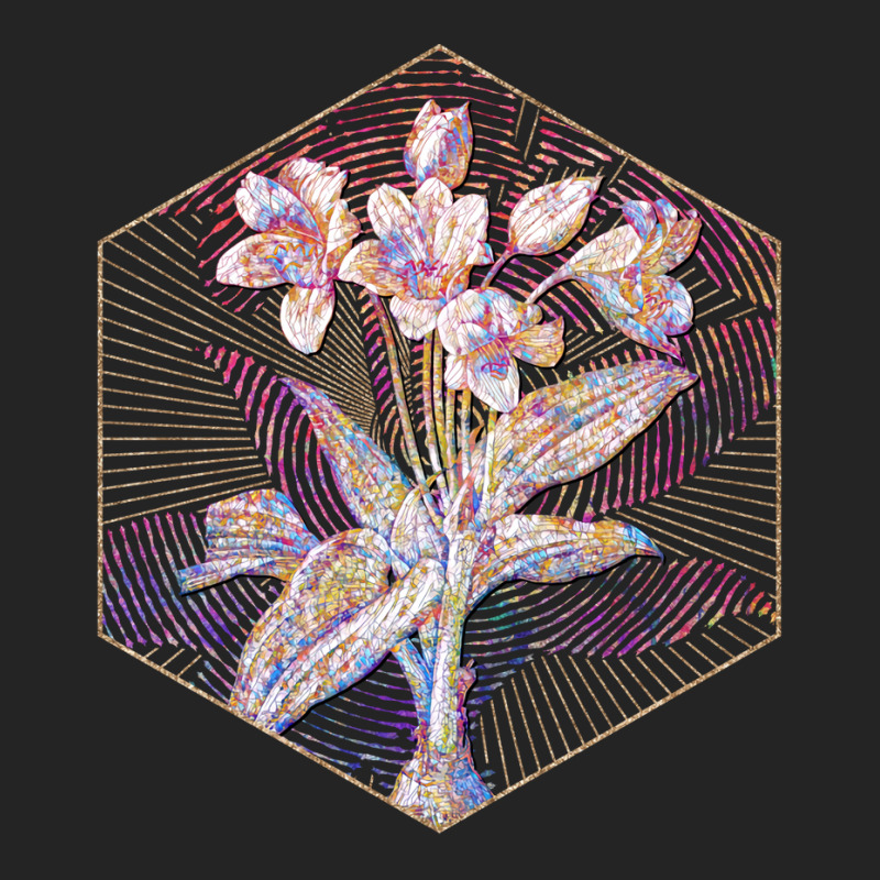 Crinum Giganteum Floral Rainbow Mosaic Love 3/4 Sleeve Shirt | Artistshot