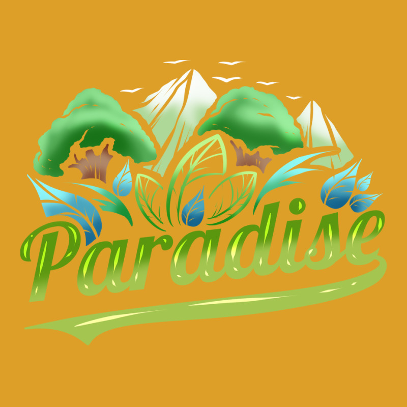 Paradise With Trees And Mountains For Earth Day Tu T-Shirt by geromclippat | Artistshot