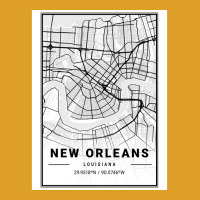 New Orleans City Map T-shirt | Artistshot