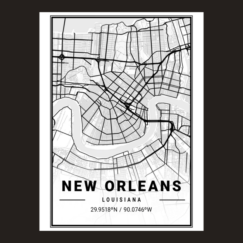 New Orleans City Map Tank Top | Artistshot