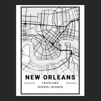 New Orleans City Map Men's T-shirt Pajama Set | Artistshot