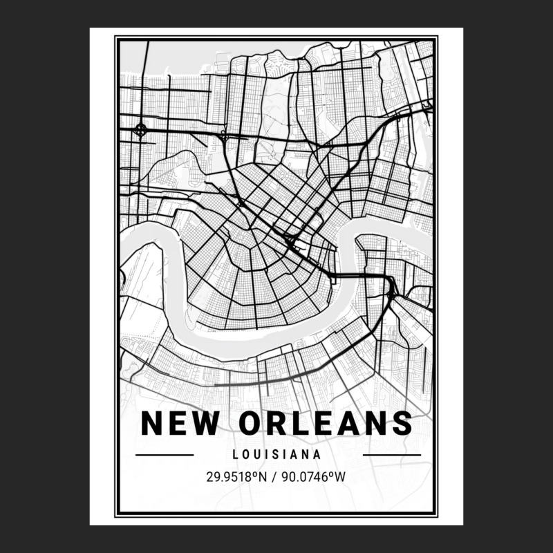 New Orleans City Map Men's T-shirt Pajama Set | Artistshot