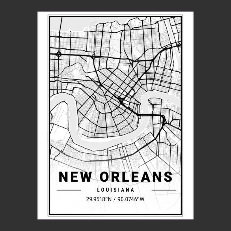 New Orleans City Map Vintage Hoodie | Artistshot