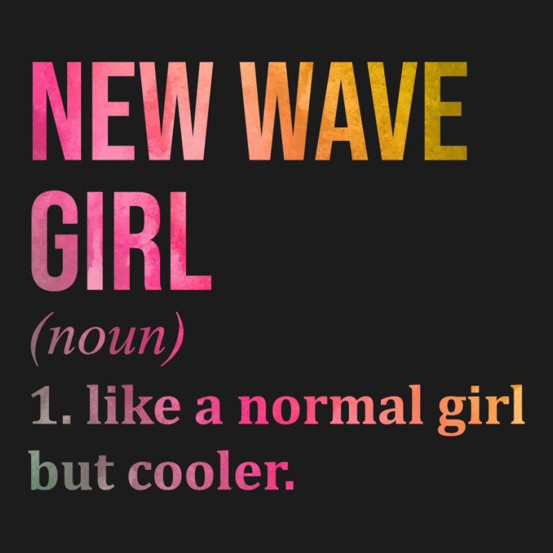 New Wave Girl Funny Saying In Watercolor Hoodie & Jogger Set | Artistshot