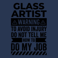 Glass Artist Warning Funny Men Denim Jacket | Artistshot