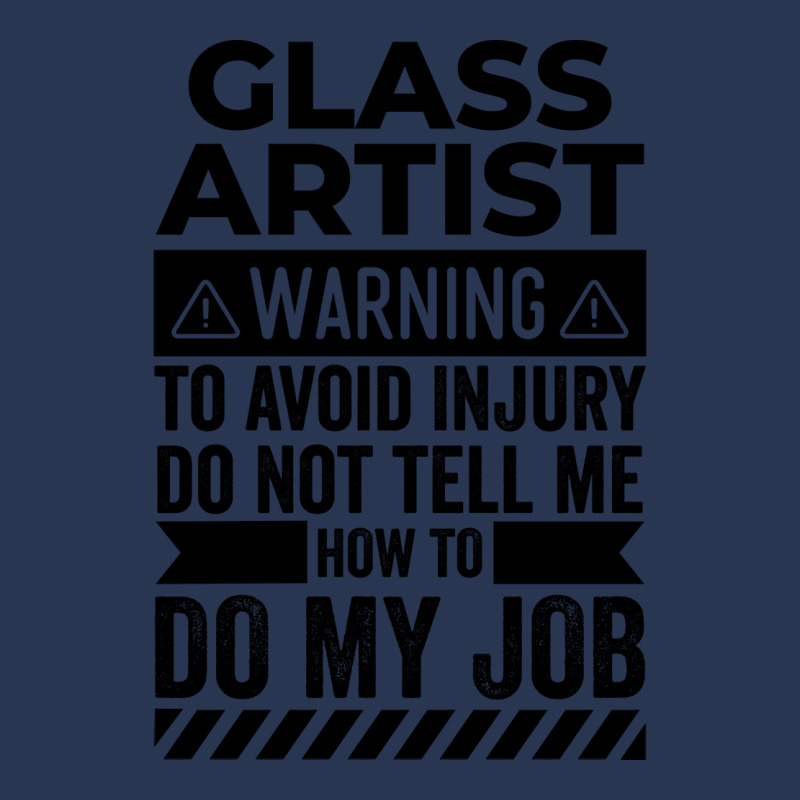 Glass Artist Warning Funny Men Denim Jacket | Artistshot