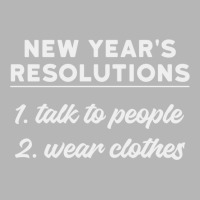 New Year Resolutions  Talk To People Hoodie & Jogger Set | Artistshot