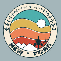 New York Retro Vintage Sunset   New York Mountain Unisex Sherpa-lined Denim Jacket | Artistshot